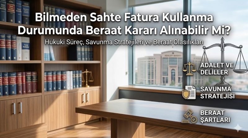 Bilmeden sahte fatura kullanma beraat