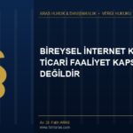 Danıştay Kararı: Bireysel İnternet Kazancı Ticari Faaliyet Kapsamında Değildir