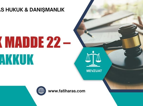 VUK Madde 22 – Tahakkuk