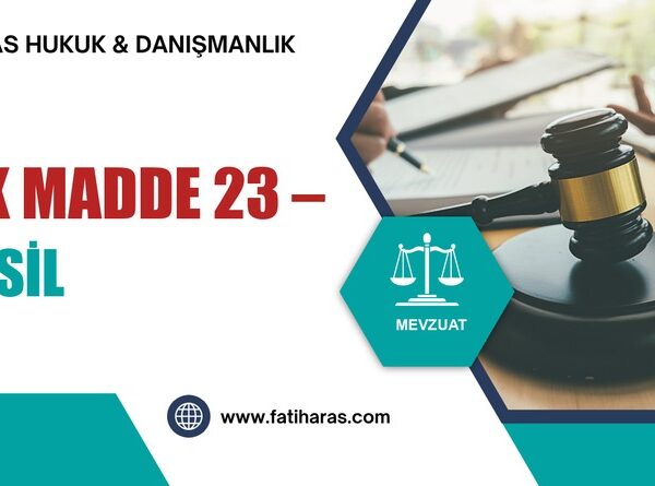 VUK Madde 23 – Tahsil