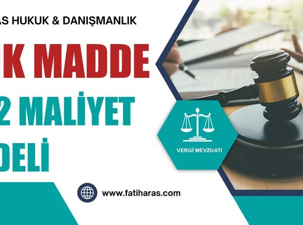 VUK Madde 262 Maliyet Bedeli