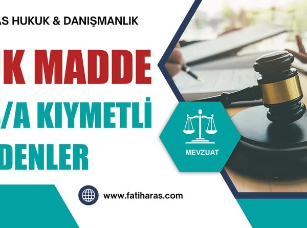 VUK Madde 274/A Kıymetli Madenler