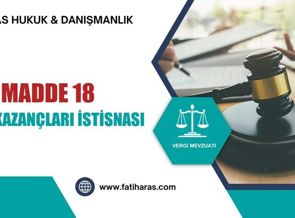 GVK Madde 18 - Serbest Meslek Kazançlarında İstisna (Telif Kazançları)