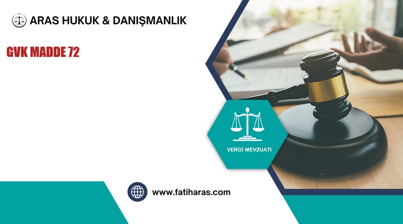 GVK Madde 72 - Gayrimenkul Sermaye İratlarında Gayrisafi Hasılat