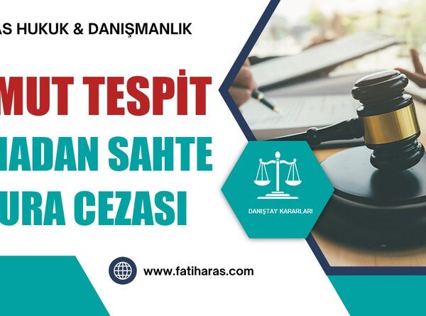 Somut Tespit Olmadan Sahte Fatura Cezası