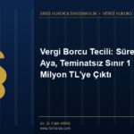 Vergi Borcu Tecili: Süre 72 Aya, Teminatsız Sınır 1 Milyon TL'ye Çıktı