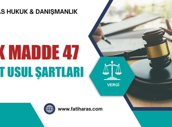 GVK Madde 47 – Basit Usule Tabi Olmanın Genel Şartları
