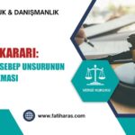 idari işlemin sebep unsuru - Danıştay VDDK kararı